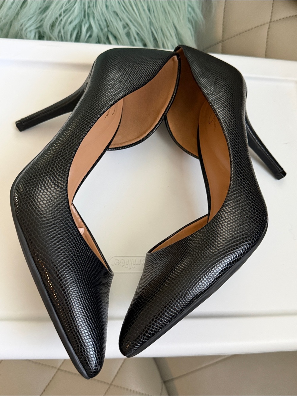 Jessica Simpson Black Pointed-Toe Stiletto Pumps - Picture 5 of 8